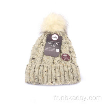 Chapeau en laine en tricot doux confortable